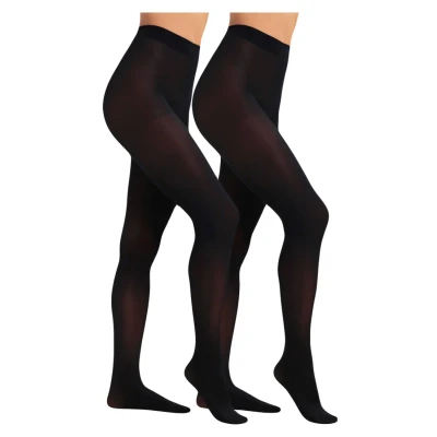 Abbildung von Hudson 40 DEN Simply 2 PACK Strumpfhose, Damen, Größe: 48/50, Black