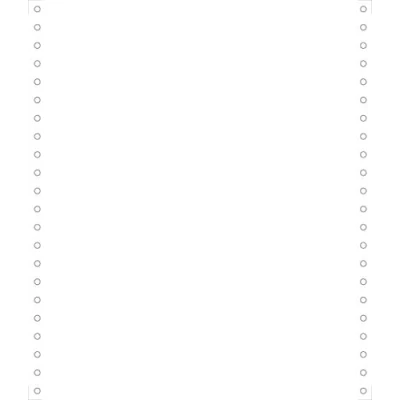 Abbildung von Exacompta 65511E Packung mit 2000 Blatt Computerpapier endlos, 240 mm x 11&quot; (27,94 cm) 1 fach, 70 g/qm, blanko, Microperforation beidseitig, weiß