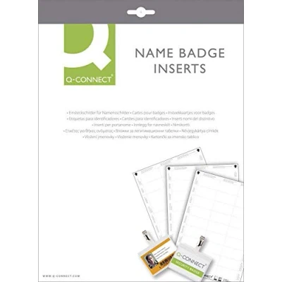 Abbildung von Connect Etiketten für Namensschild 60x30mm auf A4 VE=675 Stück