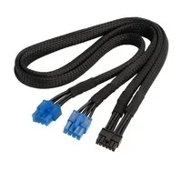 Abbildung von SilverStone Technology SST PP12 PCIe 2 x 8 Pin (Netzteil) zu 12 (GPU) Stromkabel