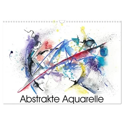 Abbildung von Abstrakte Aquarelle (Wandkalender 2025 DIN A3 quer), CALVENDO Monatskalender