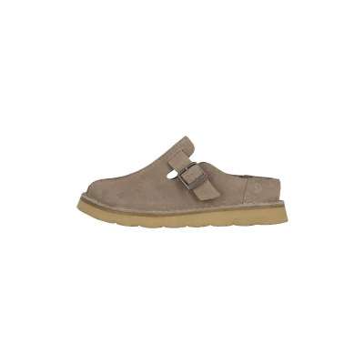 Abbildung von Clarks Solsbury Pantolette flach, Herren, Größe: 41.5, Grey suede Schuhe