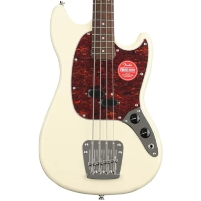 Abbildung von Squier by Fender Classic Vibe Mustang Bass Laurel 60er Jahre Olympic White