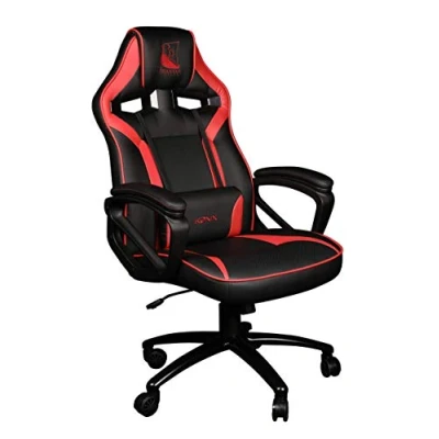 Abbildung von Konix Drakkar Gaming Bürostuhl Thor 15 Sitzneigung Glattes Polyurethanleder Schwarz und Rot