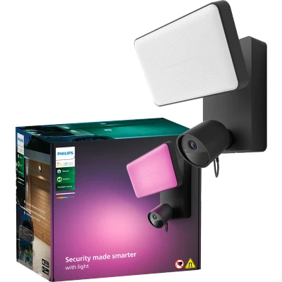 Abbildung von Philips Hue Secure Floodlight Kamera Schwarz