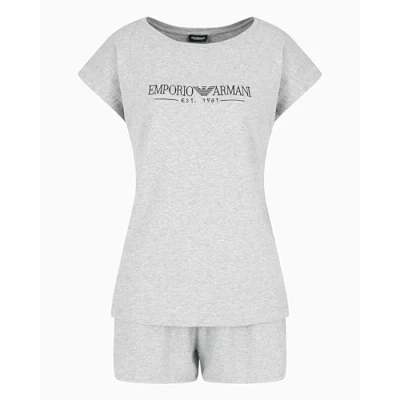 Abbildung von Emporio Armani Nachtwäsche Set, Damen, Größe: Large, Grey