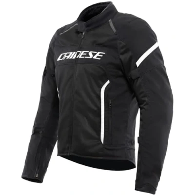 Abbildung von Dainese Air Frame 3 Tex Jacket, Sommer Motorradjacke mit herausnehmbarem, winddichtem Innenfutter, Mann, Schwarz/Schwarz/Weiß, 44