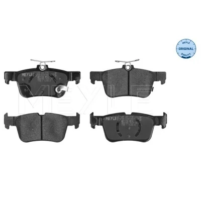 Abbildung von MEYLE 025 222 3116 Bremsbelagsatz Hinterachse mit akustischer Verschleißwarnung Anti Quietsch Blech Zubehör FORD: Mondeo 5 Kombi