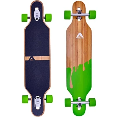 Abbildung von Twin Tip DT Fiberglas Longboards. Extrem leicht und stabil