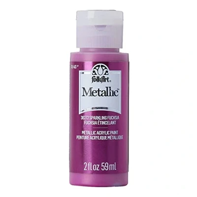 Abbildung von Folkart Metallic Sparkling Fuchsia 2 fl oz (36272)