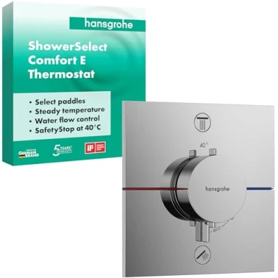 Abbildung von HG ShowerSelect Comfort E Thermostat mit 2 Abgängen Chrom
