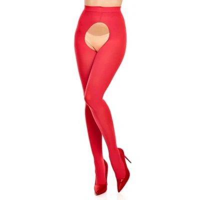 Abbildung von GLAMORY Ouvert 60 Overt Strumpfhose rot 4XL (60 62)