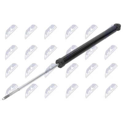 Abbildung von NTY A FT 032 Stoßdämpfer Hinterachse links, rechts Gasdruck Zweirohr Teleskop oben Stift, unten Auge SUZUKI: SX4 I Schrägheck