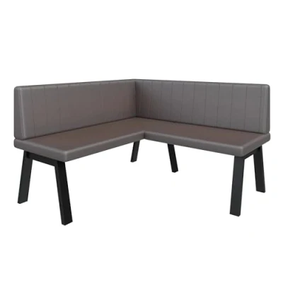 Abbildung von Eckbank Akiko Metal A Eckbankgruppe für Ihrem Esszimmer, Küche modern, Sitzecke, Essecke. Perfekt Küche, Büro und Rezeption. Solide Starke Verarbeitung. (130x130 Soft30)