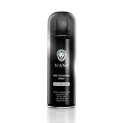 Abbildung von Mane Haarspray zur Haarverdichtung schwarz