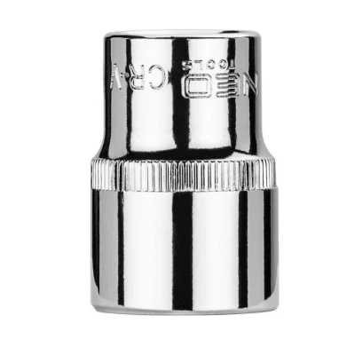 Abbildung von NEO TOOLS 08 019 Steckschlüsseleinsatz 1/2 3124 19 mm Chrom Vanadium Stahl SuperLock