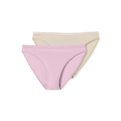 Abbildung von Schiesser 2PACK RIO Slip, Damen, Größe: 40, Sand rosa
