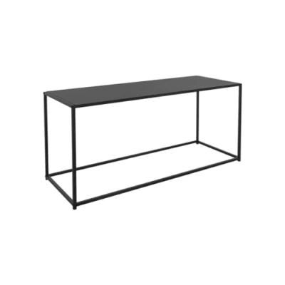 Abbildung von ML Design Konsolentisch Couchtisch Beistelltisch Wohnzimmertisch Sofatisch, Schwarz 110x40x50,5cm rechteckiger Form Metallgestell Industrie