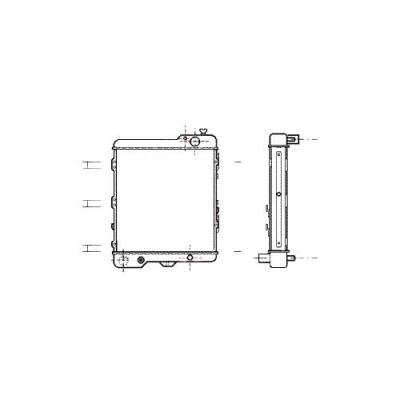 Abbildung von VAN WEZEL 03002038 Kühler, Motorkühlung Aluminium 480 377 34 Kühlrippen mechanisch gefügt AUDI: 80 B4 Limousine, Cabriolet B4, Avant