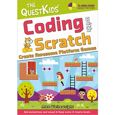 Abbildung von Coding With Scratch: Create Awesome Platform Games (In Easy Steps the Questkids)