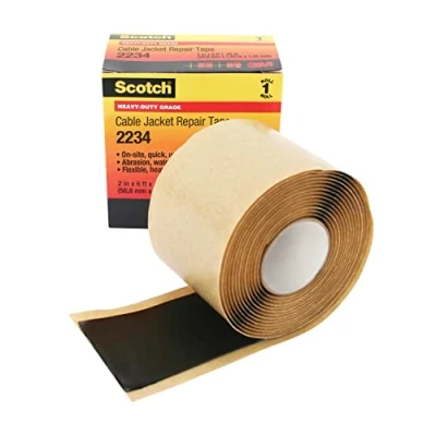 Abbildung von Scotch Kabelmantelreparaturband 2234, 5,1 cm x 1,8 m, Schwarz (700006227)