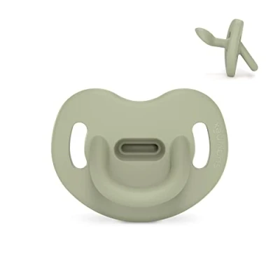 Abbildung von Suavinex, Schnuller aus Silikon, für Babys 6/18 Monate, mit anatomischem Sauger Sx Pro, super weich und flexibel, ideal zum Schlafen, Colour Essence, Grün