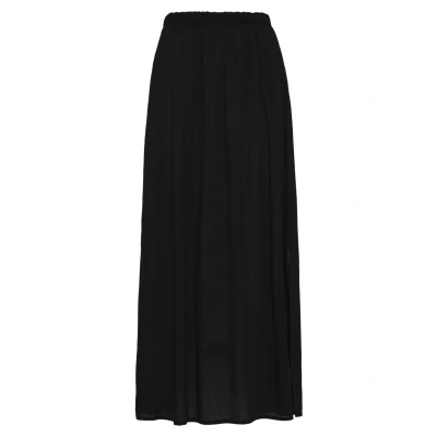 Abbildung von ICHI IHMARRAKECH SO SK3 Rock Damen Langer Maxirock aus Jersey Relaxed Fit, Größe:M, Farbe:Black (194008)