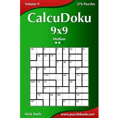 Abbildung von CalcuDoku 9x9 Medium Volume 9 276 Puzzles