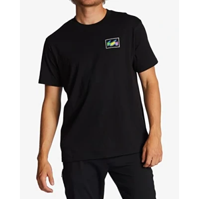 Abbildung von Billabong Crayon Wave T Shirt für Männer Schwarz