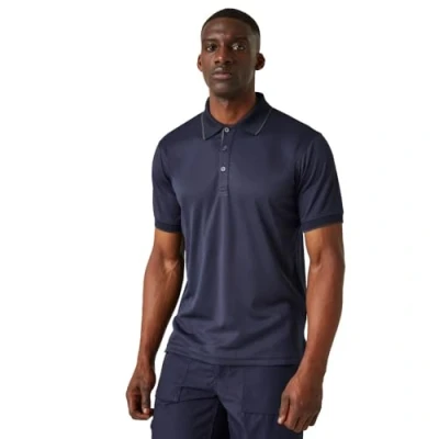 Abbildung von Regatta Herren Professionelles Poloshirt, kurzärmelig Polohemd, Marineblau/grau, XL