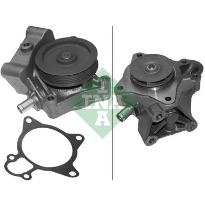 Abbildung von INA 538 0472 10 Wasserpumpe mit Riemenscheibe für Keilrippenriementrieb FIAT: Ducato III Pritsche / Fahrgestell, Kastenwagen