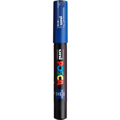 Abbildung von Uni Ball Fasermaler Posca PC 1MR 0,7 dunkelblau