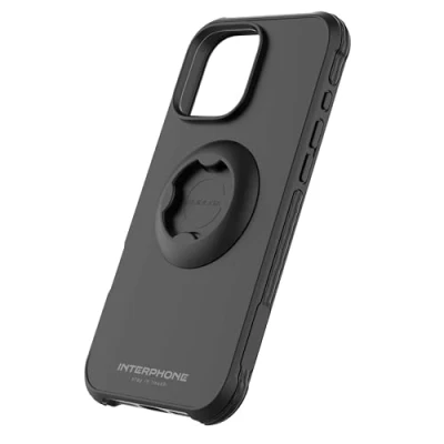 Abbildung von QUIKLOX Schutzhülle für Apple iPhone 16 Pro Max Tetraforce Motorrad , Auto oder Fahrradbefestigungen Modulares System Schnellverschluss