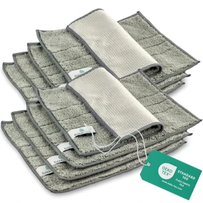 Abbildung von ELEXACLEAN Spültuch Spüllappen, Mikrofaser waschbar, (Set, 8 tlg., 24x20 cm), fusselfrei, für Küche, Geschirr, Haushalt