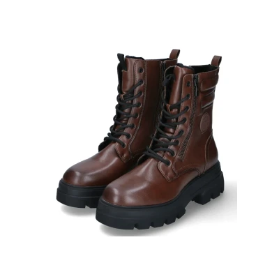 Abbildung von TOM Tailor Plateaustiefelette, Damen, Größe: 41, Braun Schuhe