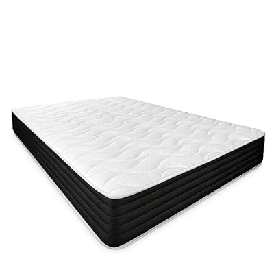 Abbildung von Dreaming Online Viskoelastische Matratze Pocket Visco Reversible (Winter Sommer Gesicht) Festigkeit mittlere bis hohe Härte, Dicke 20 cm, Memory Foam, Weiß/Schwarz, 105x180
