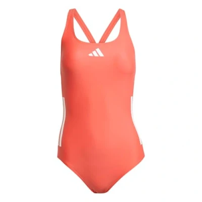 Abbildung von adidas Damen 3 Stripes C Back Swimsuit, semi Lucid red/White, 32