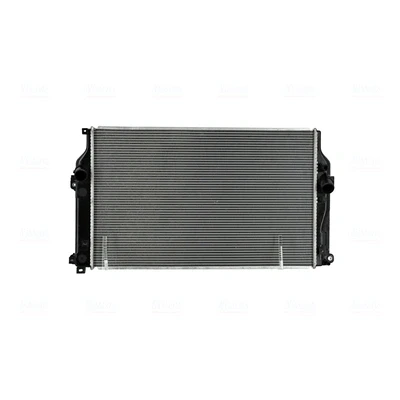 Abbildung von NISSENS 607185 Kühler, Motorkühlung Aluminium 670mm 414mm 26mm ohne Dichtung Kappe, Ausgleichsbehälter Kühlrippen gelötet