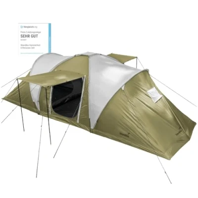 Abbildung von Kuppelzelt Hammerfest 4 Protect Camping Zelt Personen 500 x 220 cm