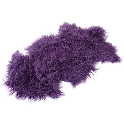 Abbildung von Reissner Lammfelle Naturform Tibetlammfell TP2 100x55cm Farbe lila/blau JAY17