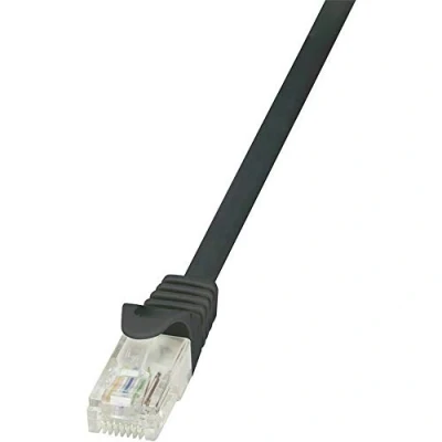 Abbildung von LogiLink Professional Patchkabel Cat.6 U/UTP EconLine, schwarz, 0,5m