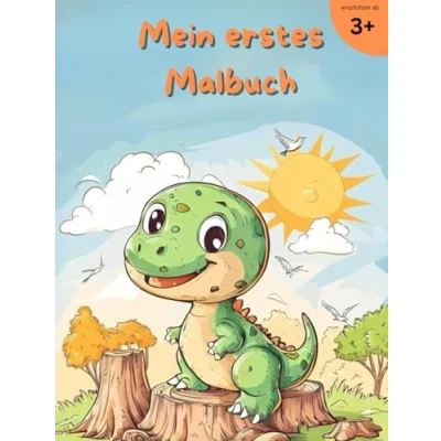 Abbildung von Mein erstes Malbuch Dinosaurier: 50 Dino Ausmalbilder für kreativen Spaß ab 3 Jahren