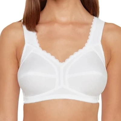Abbildung von Susa Damen Topsy Beha voor dames, zonder beugel B gelloser BH, Weiß (Weiß 003), 105D EU