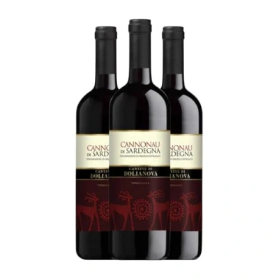 Abbildung von Dolianova Cannonau di Sardegna 75 cl Rotwein (Karton mit 3 Flaschen von cl)