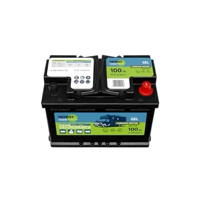 Abbildung von Gel Batterie 12v 100ah Camper Battery Mobil und Stationär Wohnmobil Auto fur Wohnwagen AGM gegen Vibrationen Stöße Geschützt
