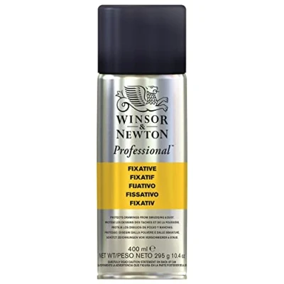 Abbildung von Winsor &amp; Newton 3041913 Professional Fixativ, Sprühdose, Fixativ das Kohle , Buntstift und Pastellzeichnungen schützt, 400 ml