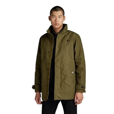 Abbildung von G STAR RAW Herren Padded trench, Grün (dark olive D23627 D342 C744), S