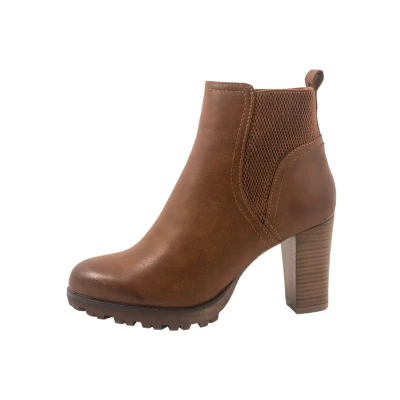 Abbildung von Elara Damen Stiefeletten Ankle Boots Q BZ66019 KB Camel 37