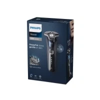 Abbildung von Philips Elektrorasierer Shaver Series 5000 S5885/35, ausklappbarer Präzisionstrimmer, Etui, Ladestand, mit SkinIQ Technologie