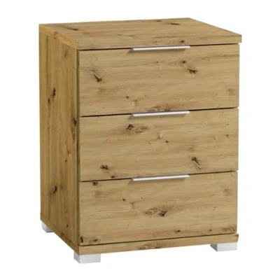 Abbildung von Pol Power Nachttisch NAKO, Artisan Eiche Dekor, mit 3 Schubladen, B 46 x H 61 T 42 cm